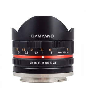 Samyang 8mm 2.8 UMC Fish-eye pentru Samsung NX Silver